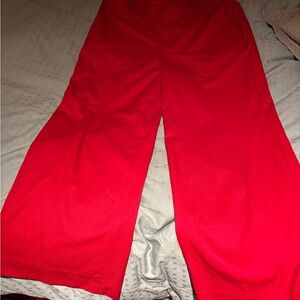 Banana Republic Vibrant Red Cropped Pants